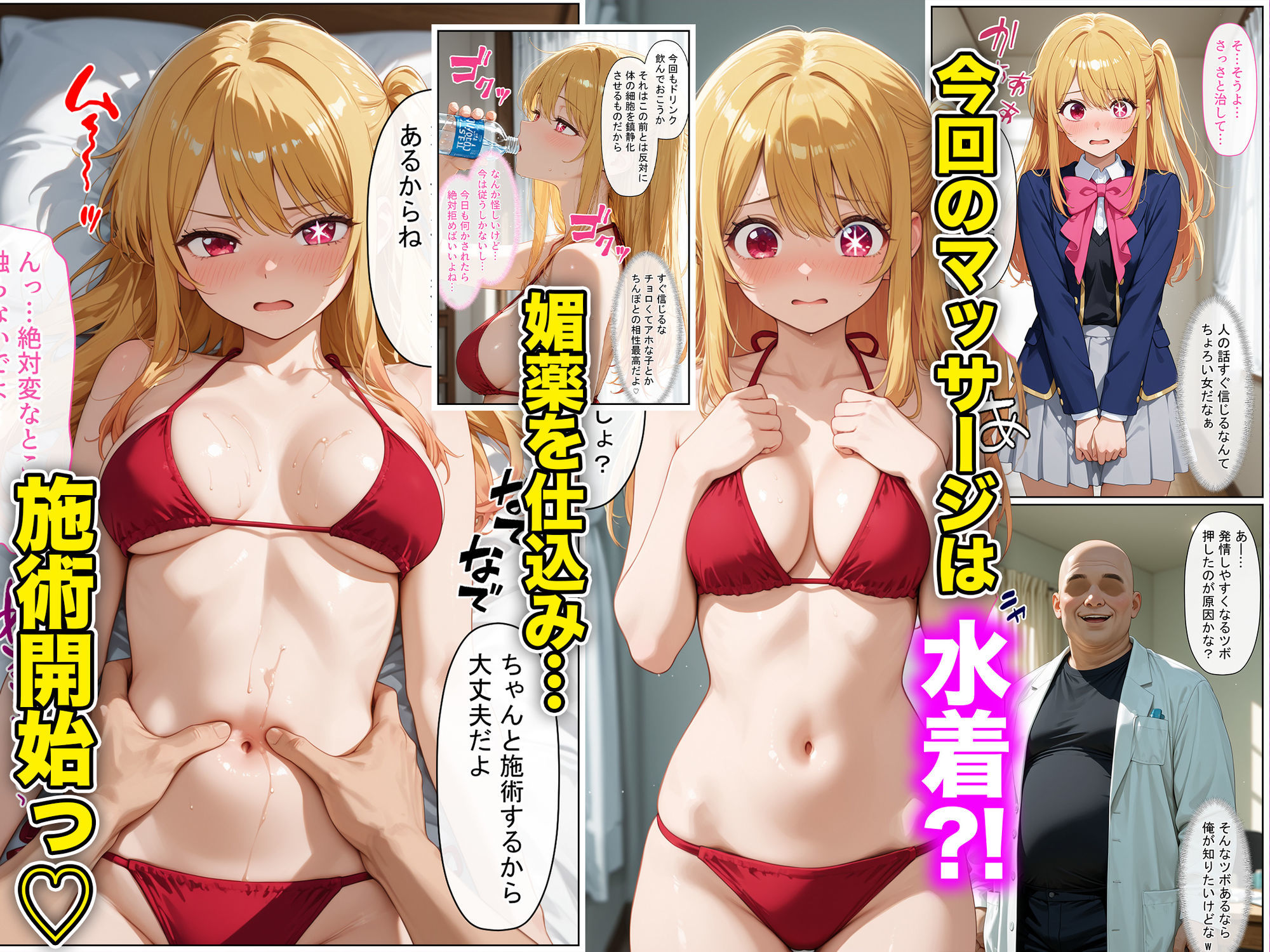 現役JKアイドルが媚薬マッサージに沼って自らおかわりを求めメスになった話 〜後編〜 サンプル画像3