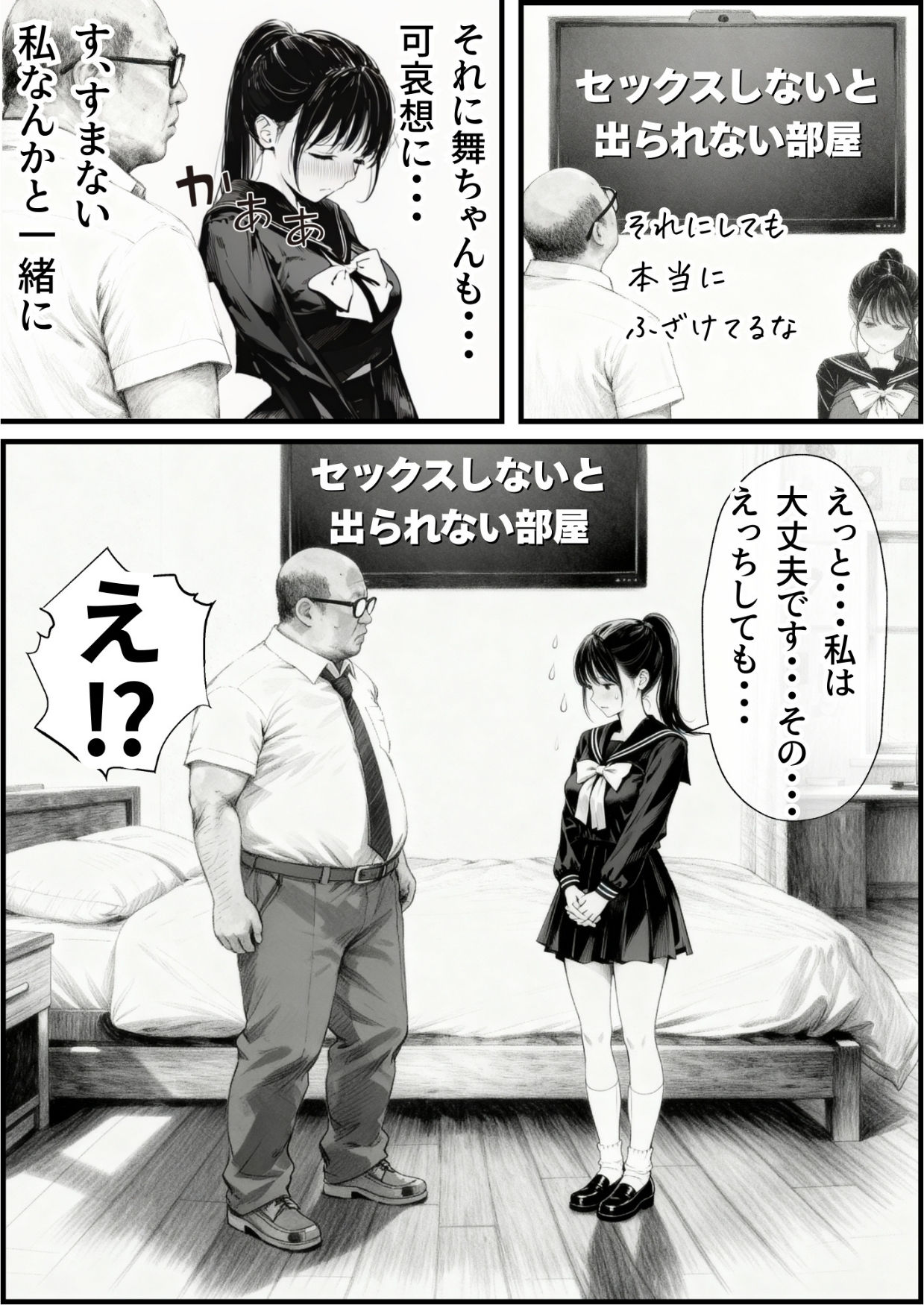 セックスしないと出られない部屋に娘の親友と閉じ込められたんだが・・・ サンプル画像4