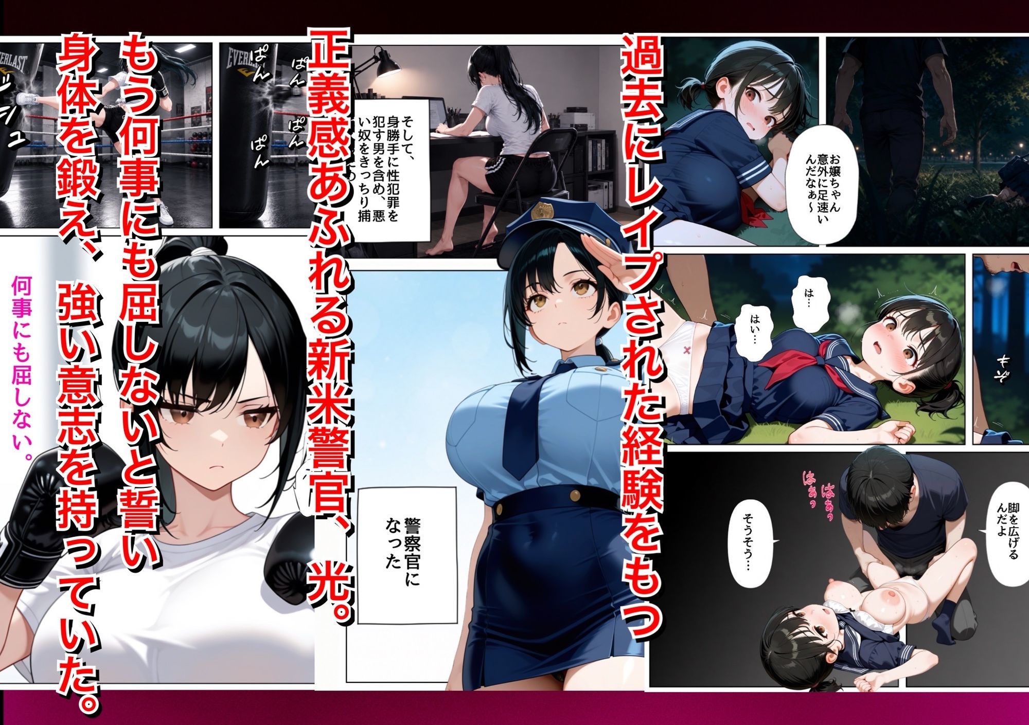 男嫌いな新卒警官を監×してマゾメス化させた結果 サンプル画像3